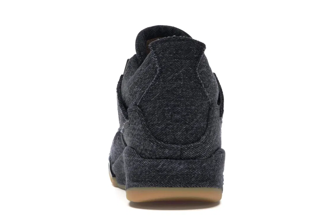 Детские кеды Lifestyle Jordan 4 Retro Jordan, Black/Black-Black — фото 4