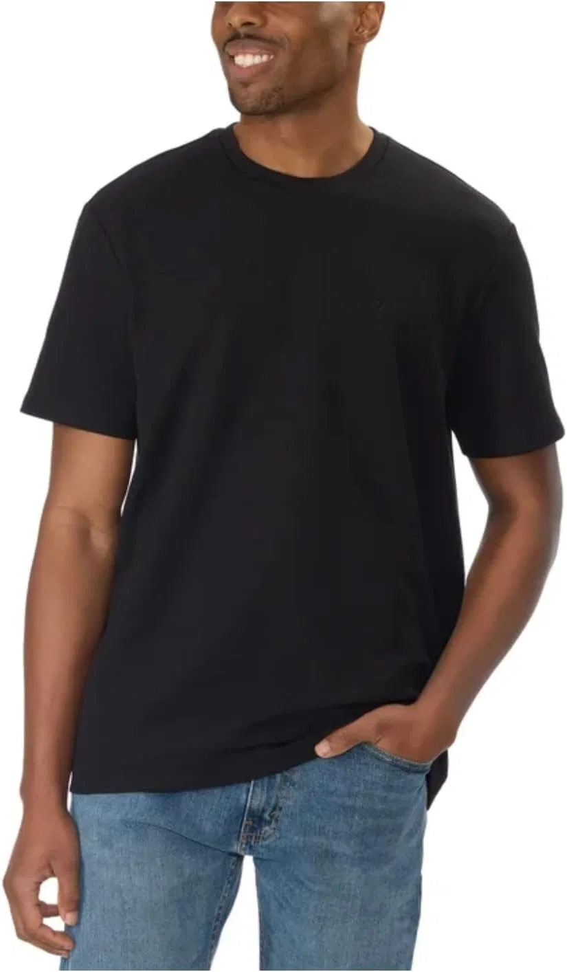 Мужская футболка с вафельной текстурой Tee Calvin Klein, Black