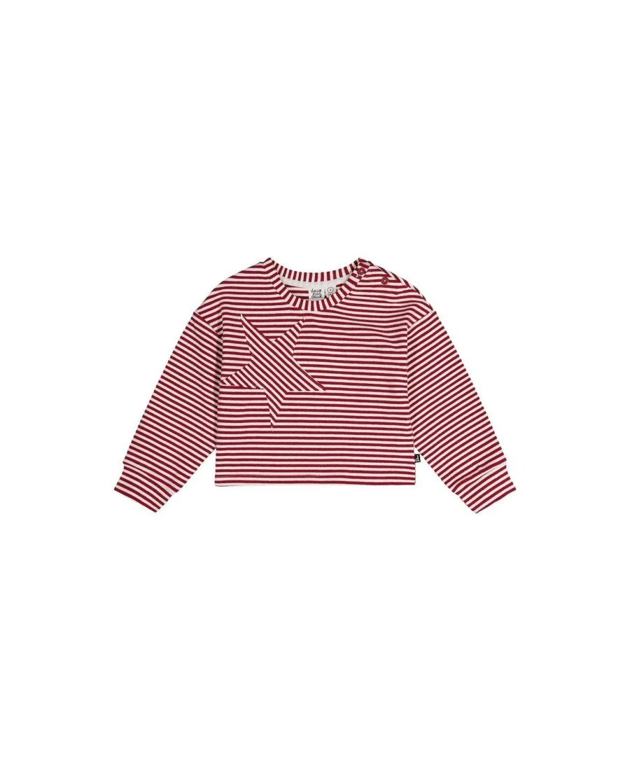 Футболка с длинным рукавом из коллекции Varsity League Deux par Deux, Red And White Stripes