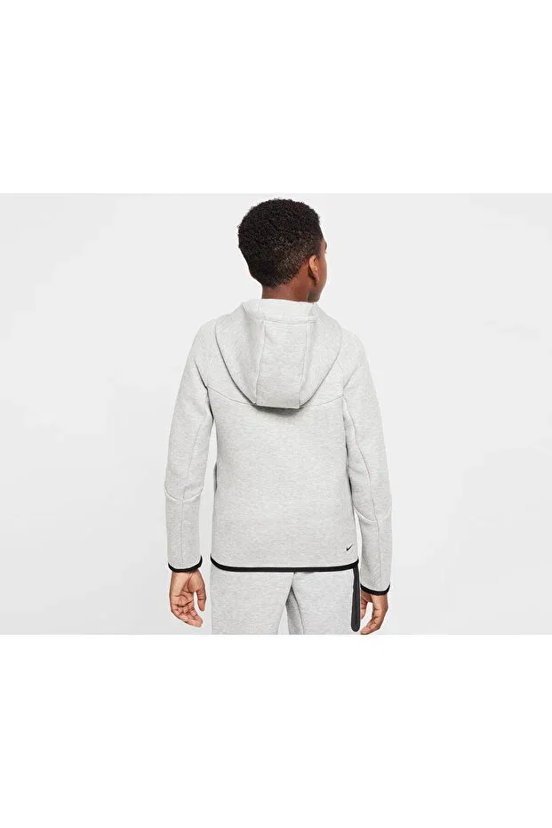 Детское худи на молнии из флиса Nike, Gray — фото 2