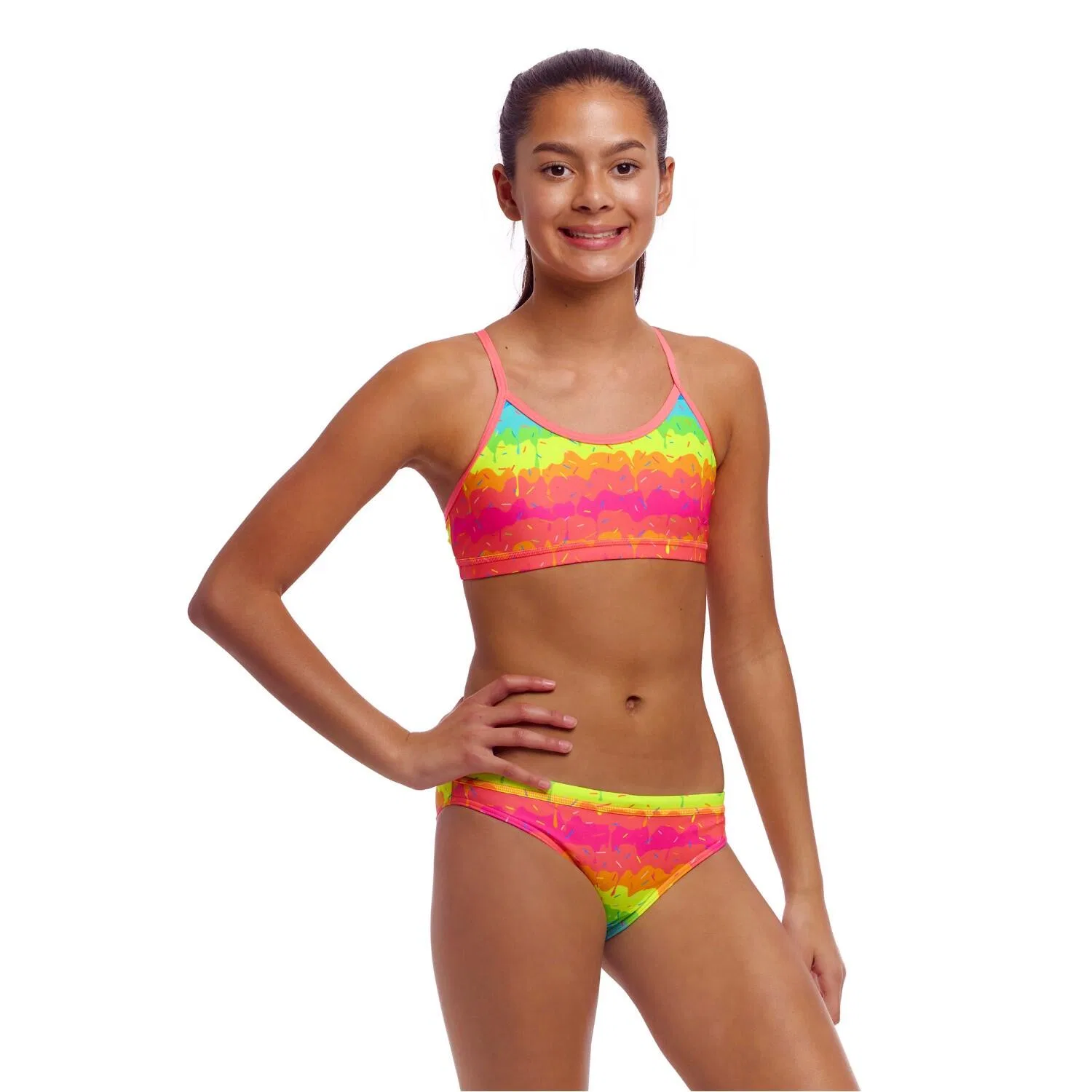 Детское бикини с принтом Melting Mayhem Funkita, Bunt — фото 4
