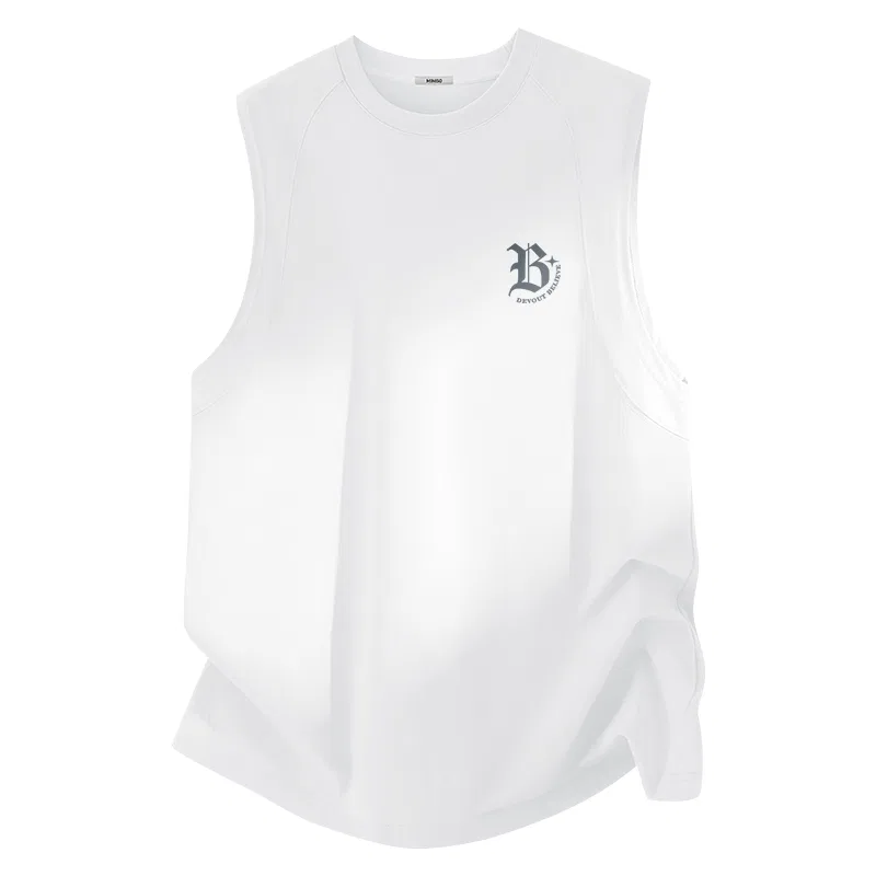 Детская майка с круглым вырезом MINISO, White