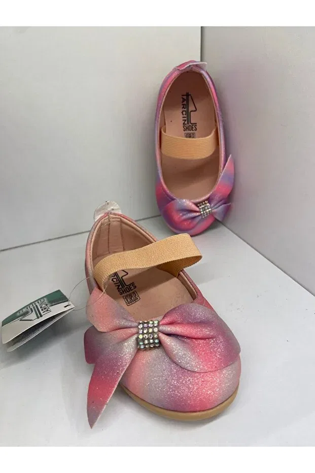 Детские балетки для девочек с бантом Maxxi, Pink