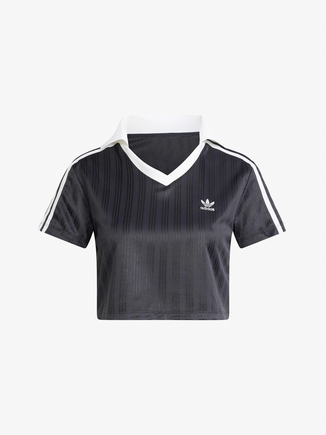 

Футболка-поло с V-образным вырезом Adidas Originals, черный