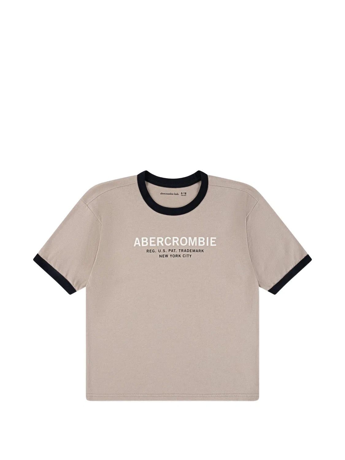 Футболка с коротким рукавом Abercrombie Fitch Kids, нейтральные цвета