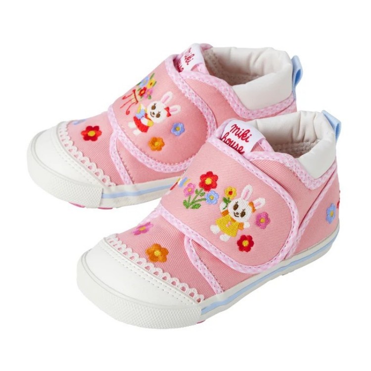 MIKI HOUSE Дышащие поддерживающие детские туфли Pink Infant And Toddler — фото 2