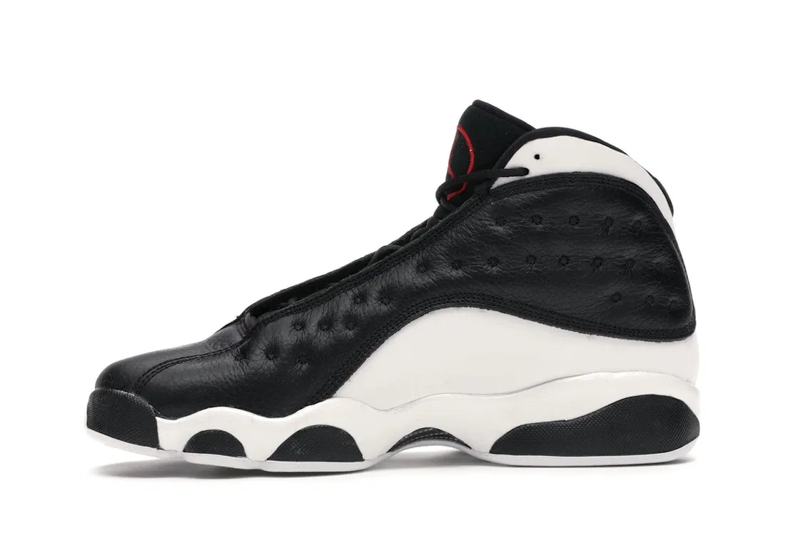 Детские кроссовки с высоким берцем Jordan 13 Retro Reverse He Got Game Jordan, Black/Gym Red-White — фото 3
