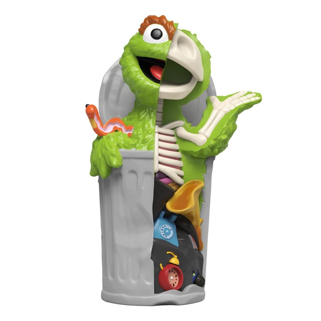 

Фигурка Jason Freeny Mighty Jaxx XXRay Plus Oscar The Grouch, мультиколор