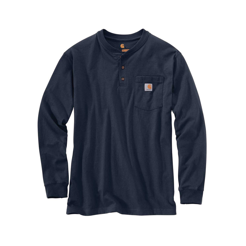 

Футболка Carhartt Men's Henry Collar Thickened Straight Fit, синий