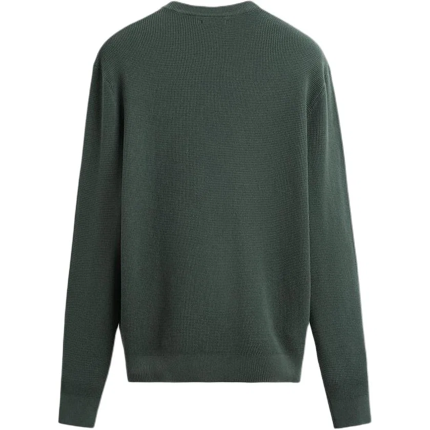 Мужской свитер с круглым вырезом Green Blue ZARA, Green Blue — фото 3