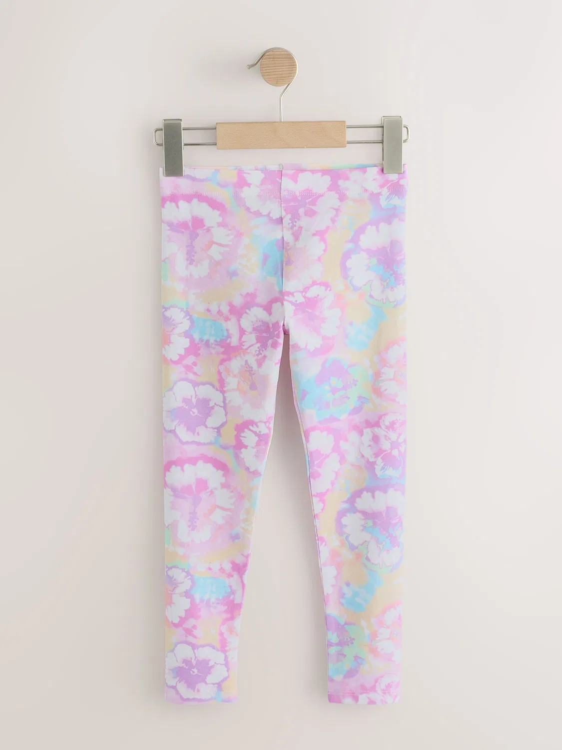 Леггинсы с принтом, Multi Flower Tie Dye Next, Мультицвет — фото 4