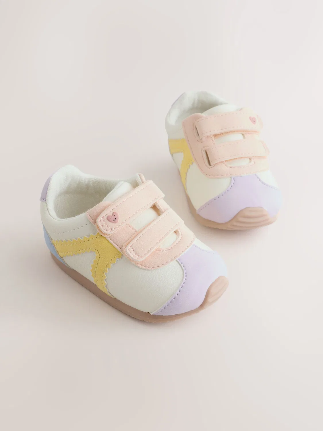 Кроссовки детские с принтом, модель Touch Fastening Trainers Next, мульти пастель