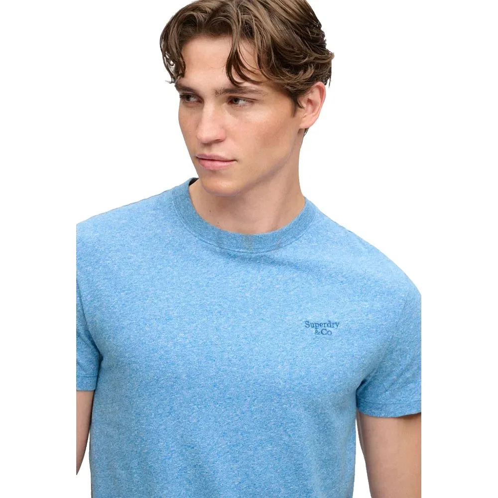 Мужская футболка с принтом Essential Serif Logo Superdry, Blue — фото 4
