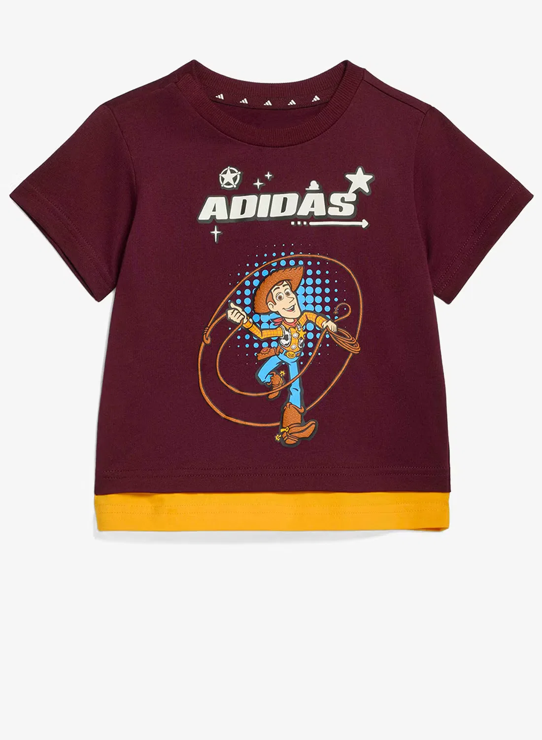 Комплект футболок с принтом Pixar Toy Story Adidas, бордовый — фото 2