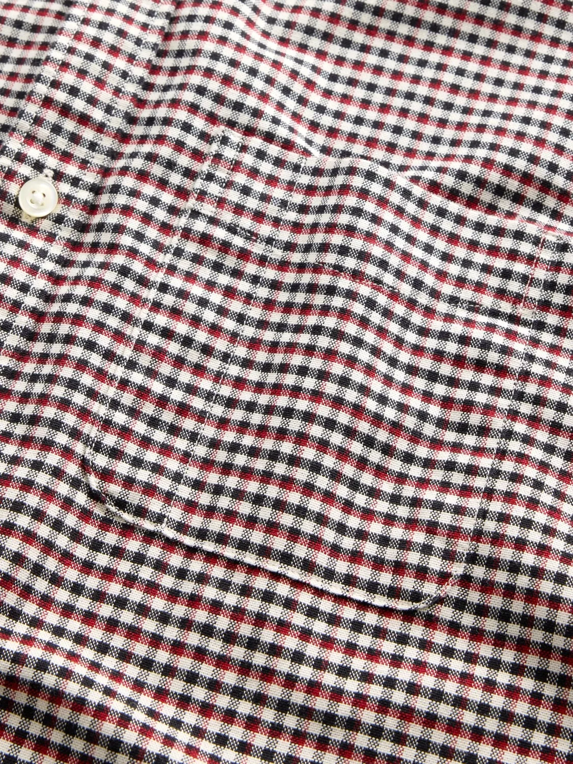 Рубашка оксфорд из стрейч-хлопка Gap Burgundy Red, бордово-красный — фото 4