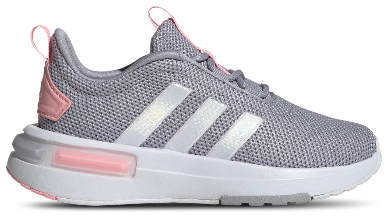 Кроссовки для девочек Racer TR23 Adidas, цвет Glory Grey/Iridescent/Pink Spark