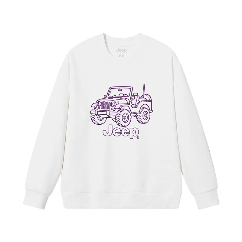 Детский свитшот для мальчиков с круглым вырезом Jeep, White