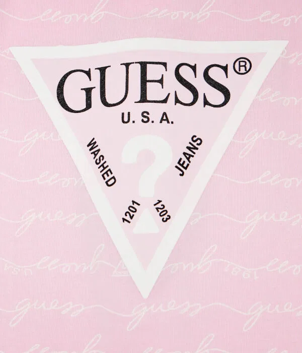 Детское боди для девочек с длинным рукавом Guess, Rosa — фото 3