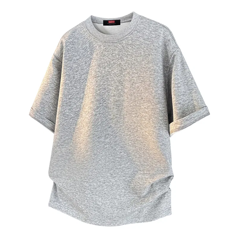 Детская футболка с круглым вырезом свободного кроя BALENO, Heather Gray