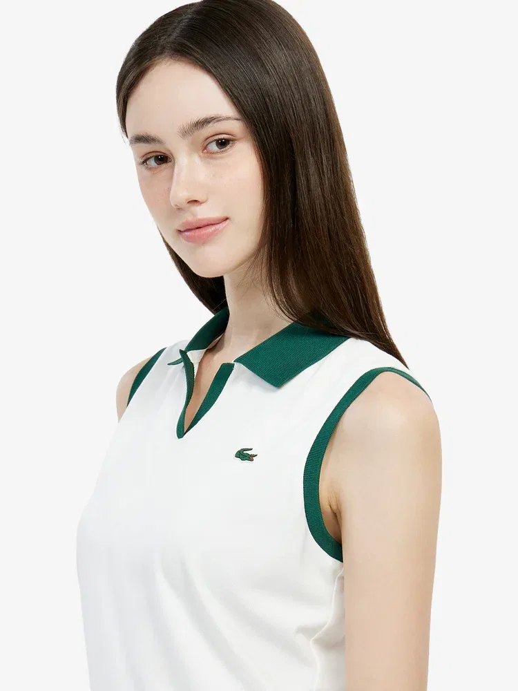 Поло LACOSTE теннисная женская White — фото 2