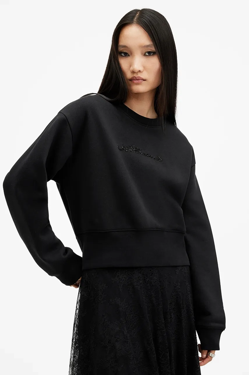 

Толстовка FERN EMB из хлопка AllSaints, черный