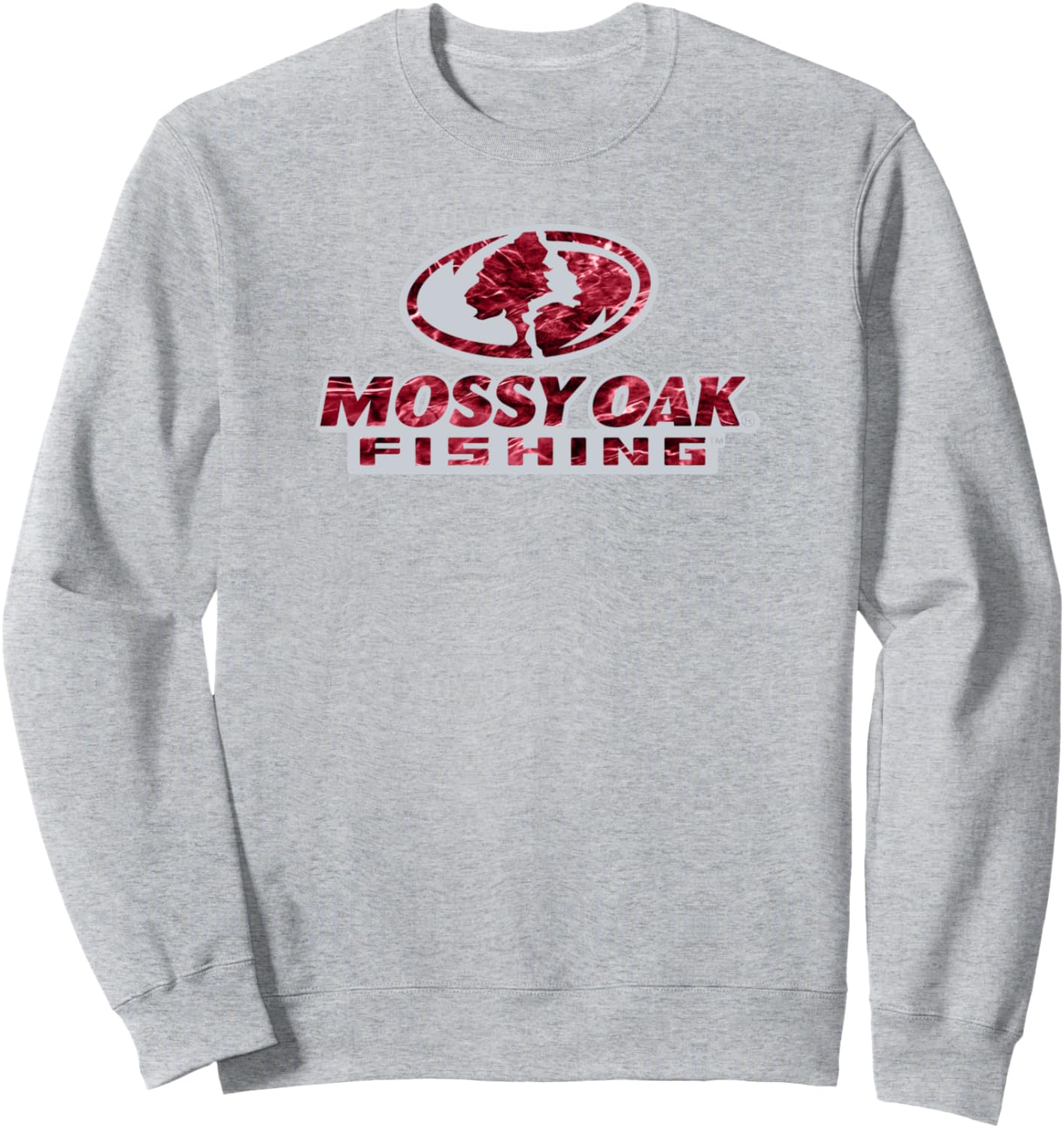 

Классическая толстовка Mossy Oak Fishing Open Water с красным логотипом, серая, Красный, Классическая толстовка Mossy Oak Fishing Open Water с красным логотипом, серая