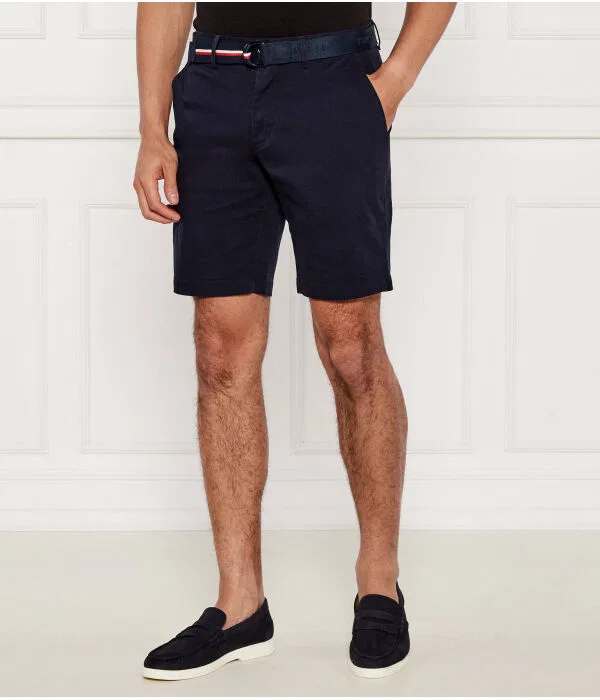 Мужские шорты чинос с ремнем Brooklyn Slim Fit Tommy Hilfiger, Blu Marino