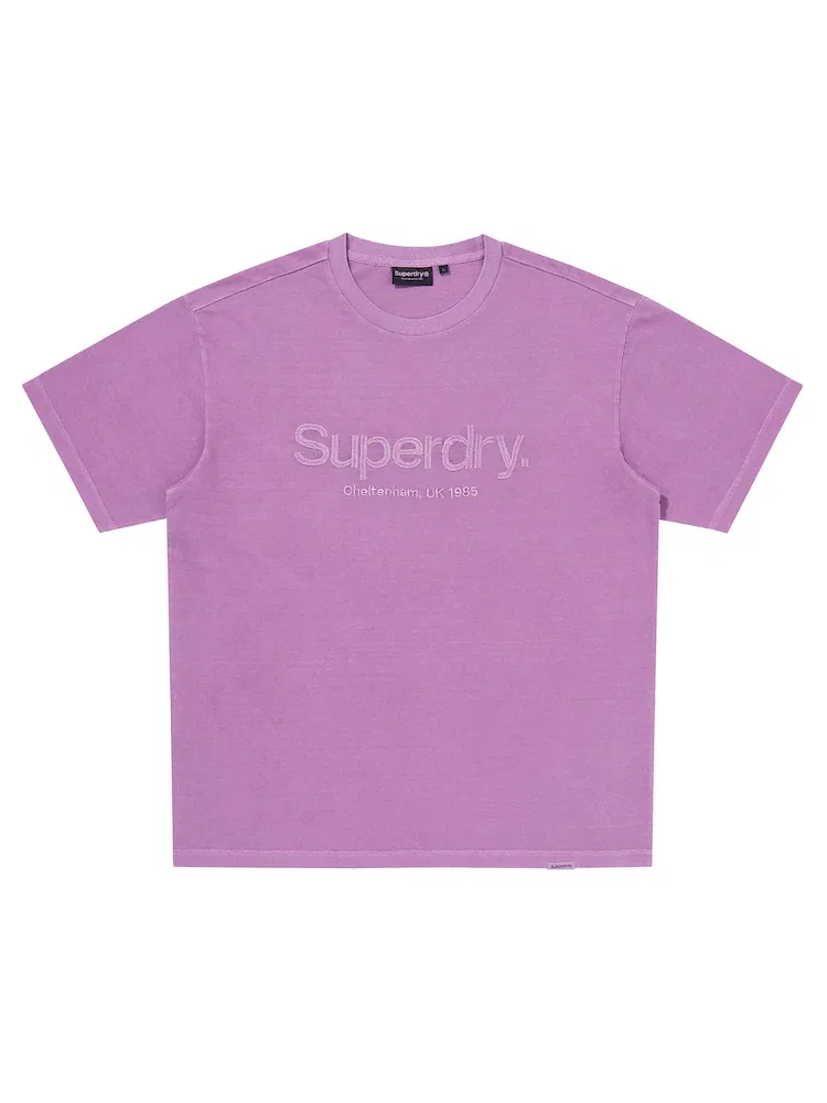 Футболка с логотипом Core Mono SUPERDRY, Purple — фото 3