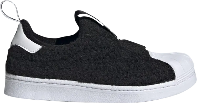 

Кроссовки Adidas Superstar 360 J 'Black Teddy Bear Fur', черный