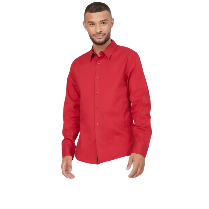 

Рубашка Guess Factory Damon Poplin, красный