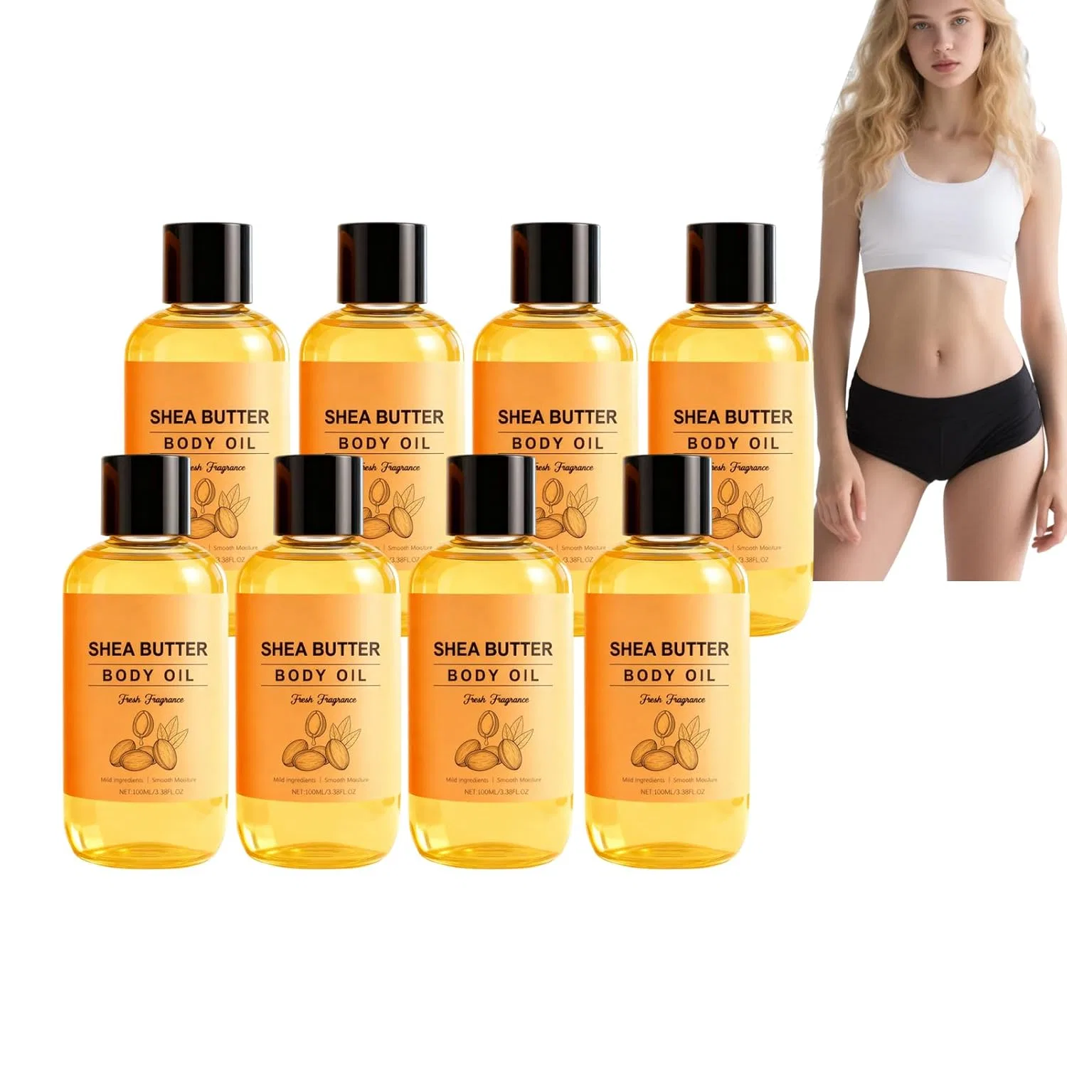 Масло для тела Shea Butter, VKaoess, 8 шт., 100 мл