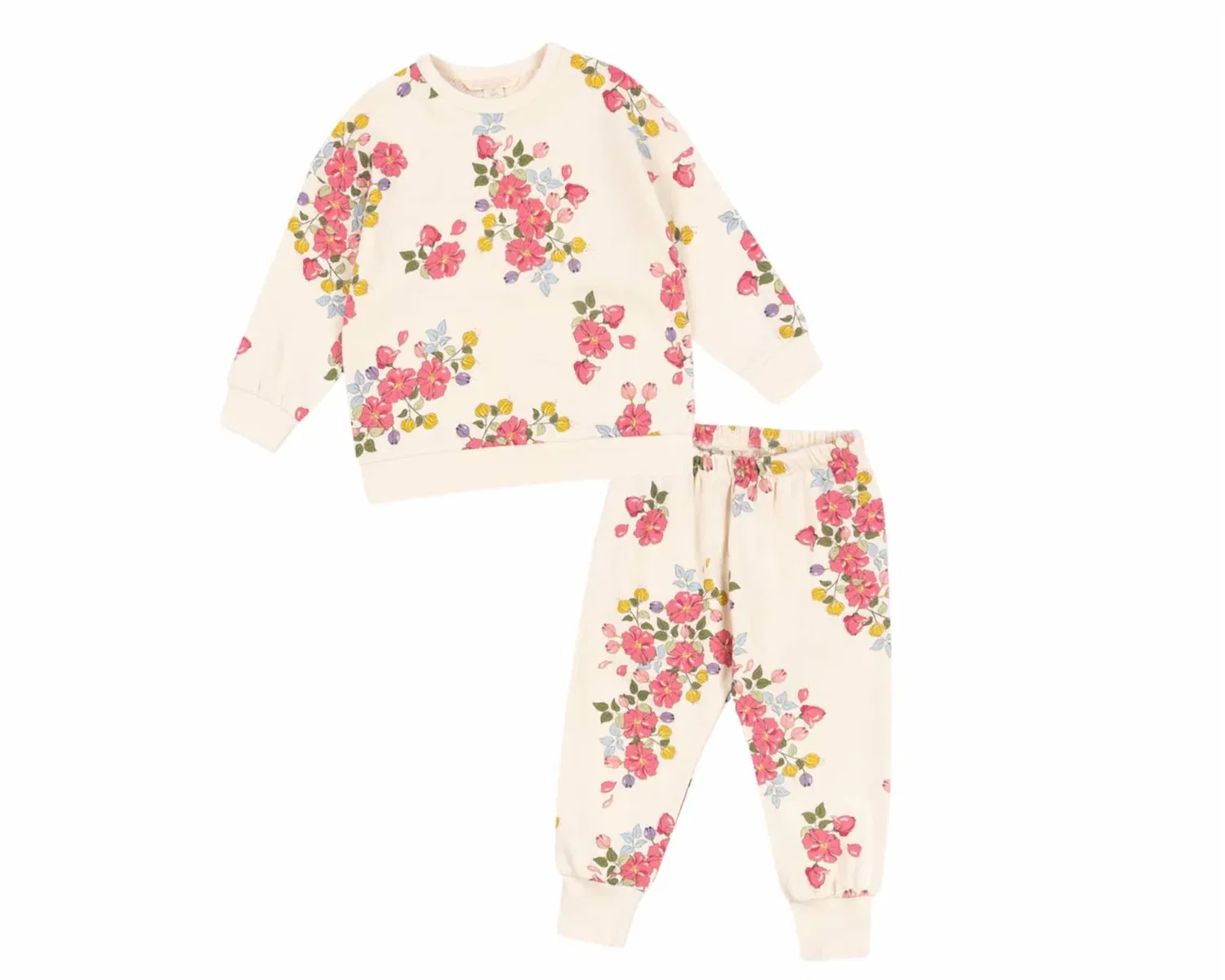 Детский спортивный комплект с цветочным принтом Loupy Lou Sweat Set Konges Sløjd, Fleuri