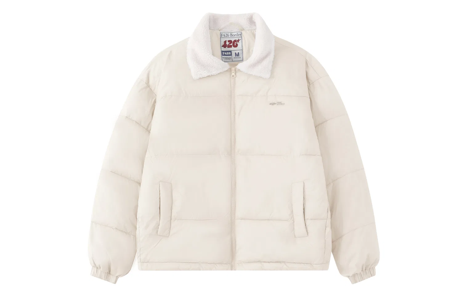 Детский пуховик с лацканами F426, White