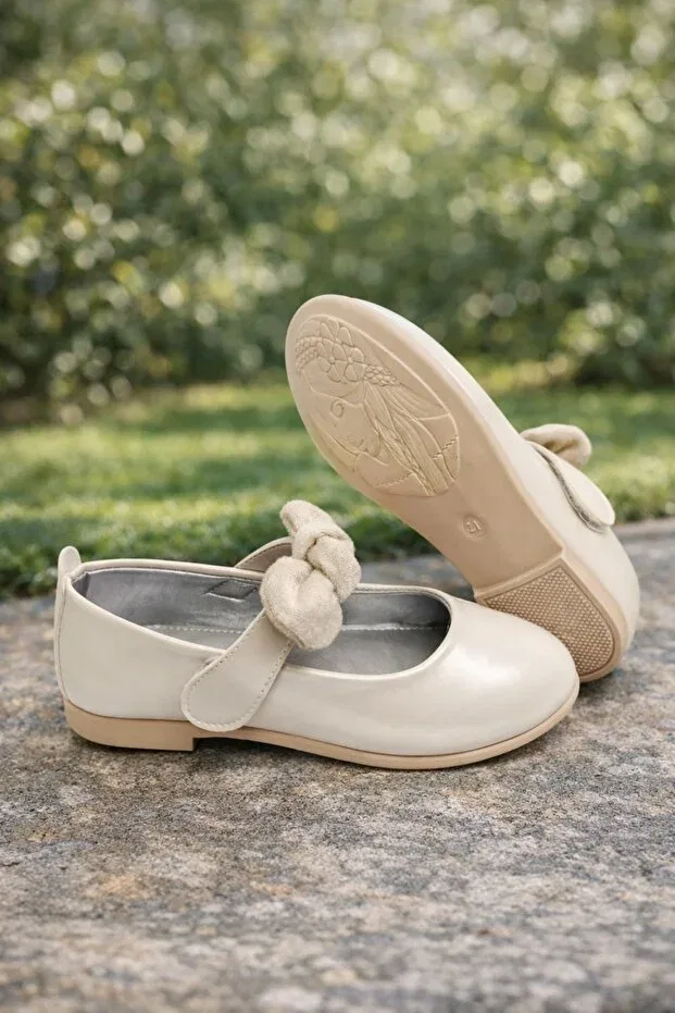 Детские балетки для девочек с блестками Momykids, Gray