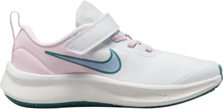 

Кроссовки Nike Star Runner 3 PS 'White Pink Mineral Teal', белый