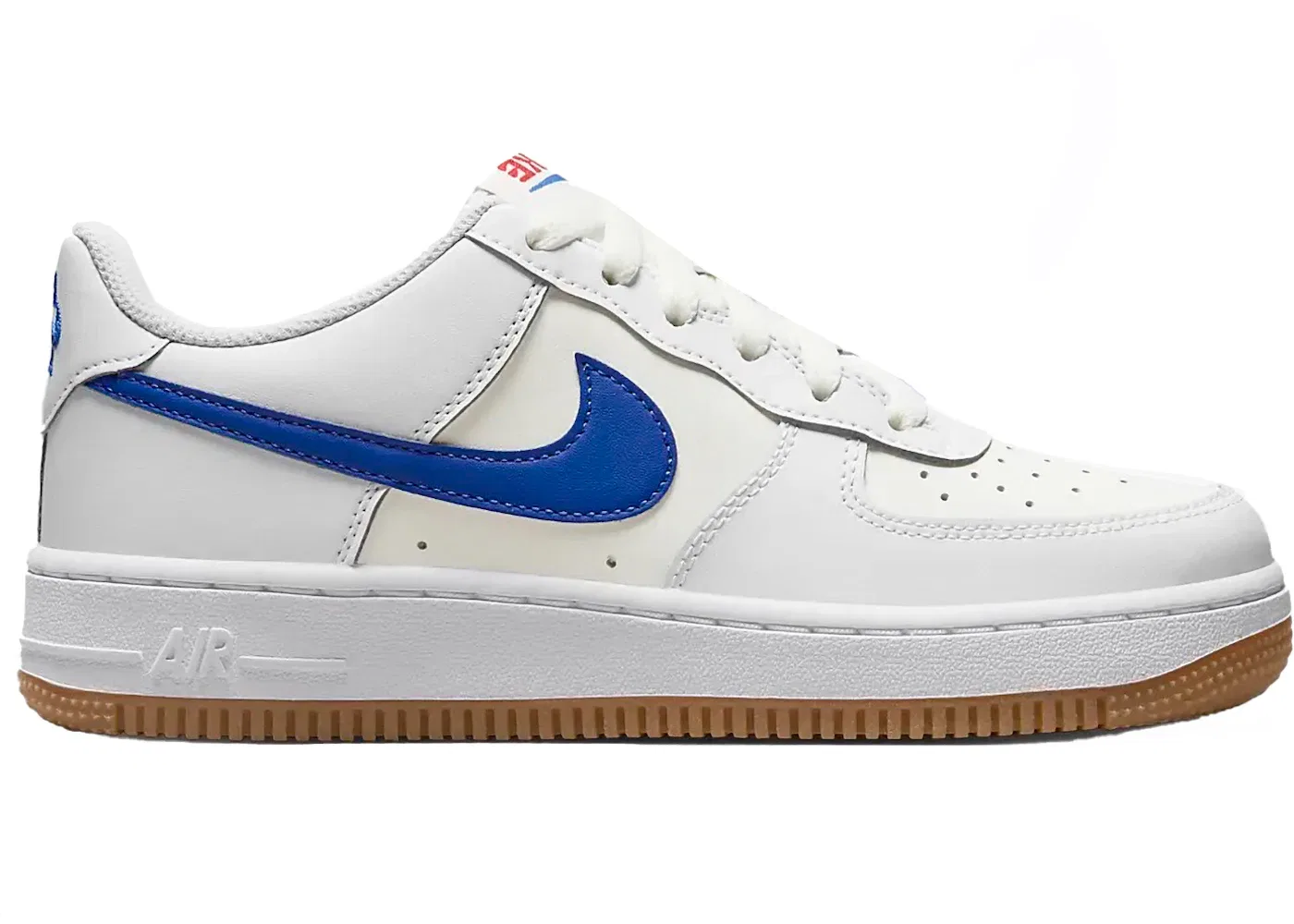 Детские кроссовки с повседневным стилем Nike Air Force 1 Low Nike, White Summit White University Red Game Royal