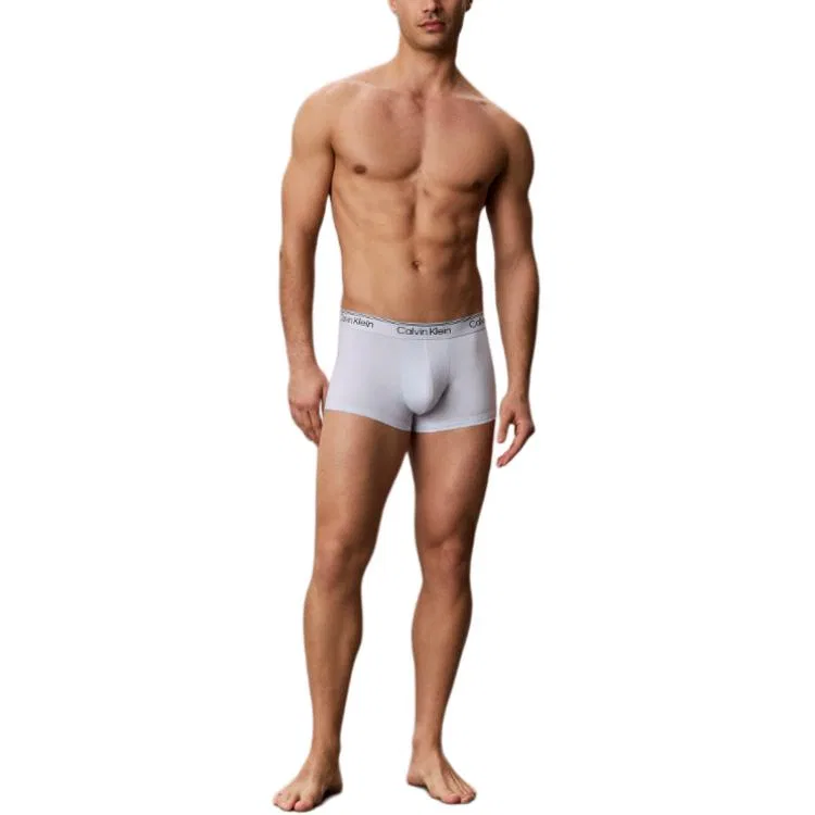 Мужские боксеры с принтом 3 Pack (Gray+Light Blue+Black) Calvin Klein — фото 3