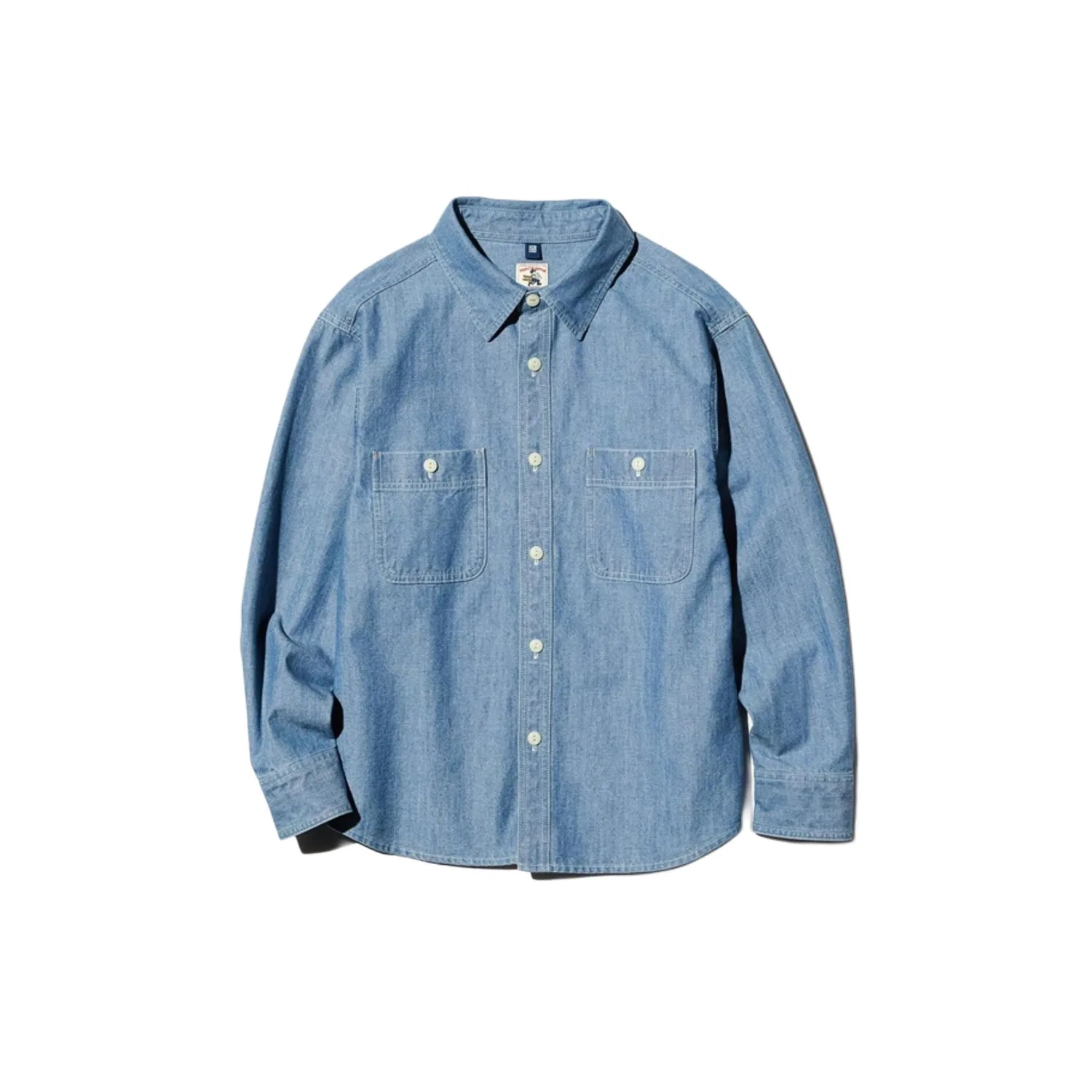 Детская повседневная рубашка с отложным воротником, 66 Blue, Kids Casual Shirts Lapel, UNIQLO