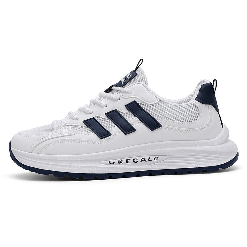 

Boogie Bear Мужские белые низкие повседневные кроссовки с амортизацией, противоскользящей подошвой, дышащие, поддерживающие и легкие, цвет White