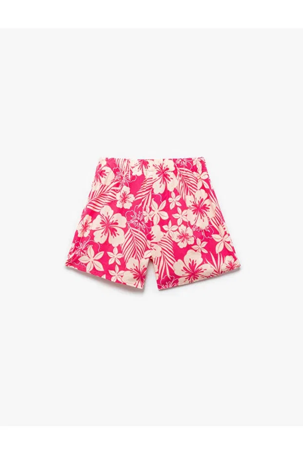 Детские шорты для девочек хлопковые Koton, Pink Patterned — фото 2