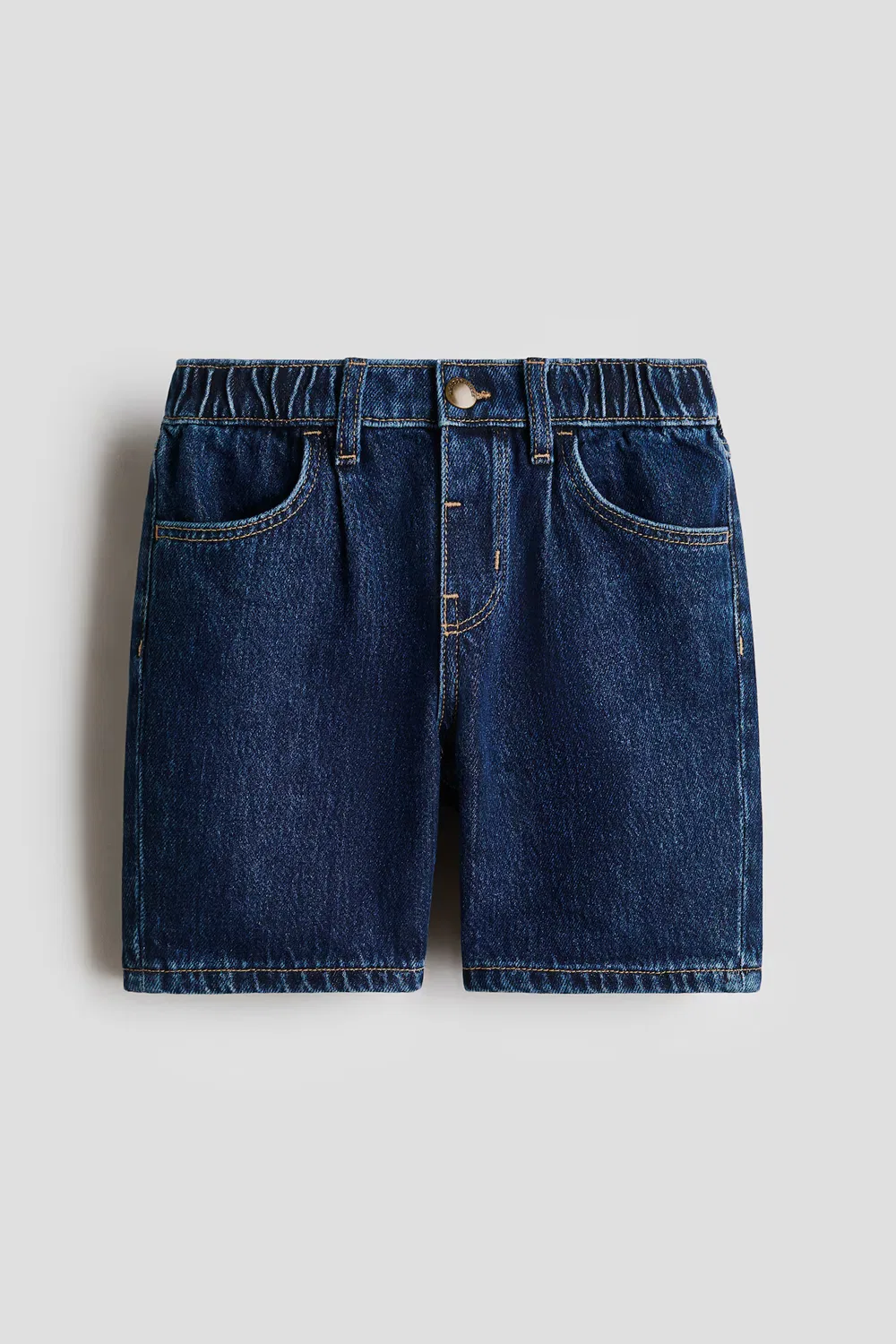 Джинсовые шорты до колен H&M, Dunkles Denimblau — фото 3