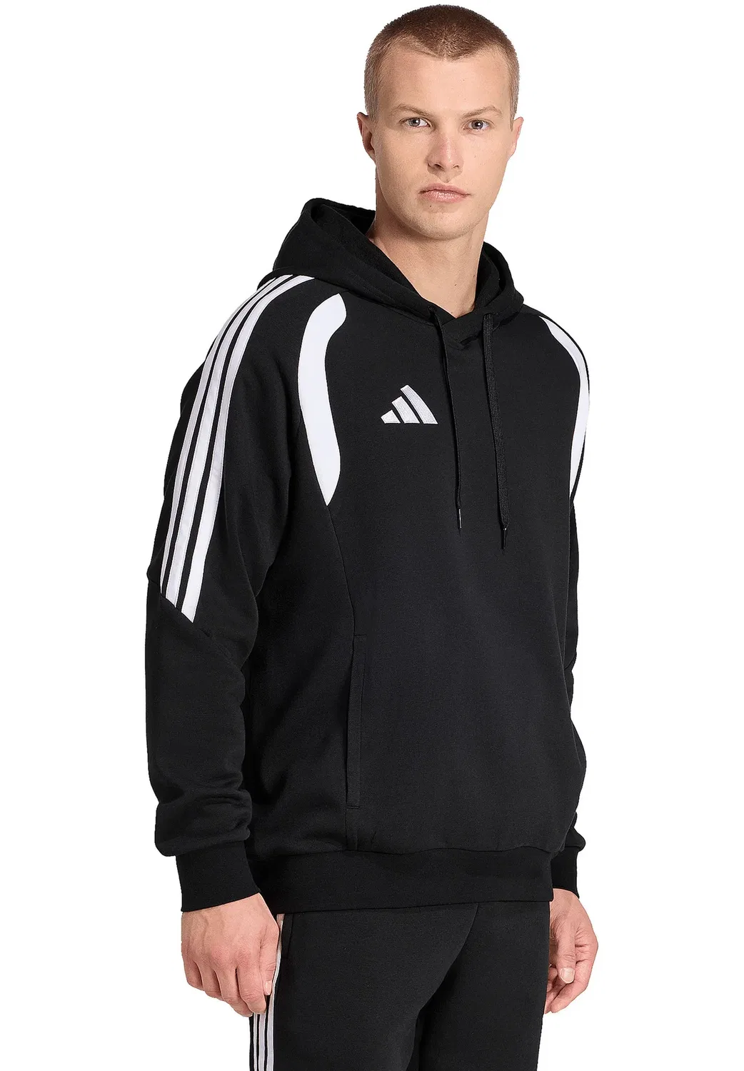 Толстовка с капюшоном Adidas Performance, Schwarzweiss — фото 4