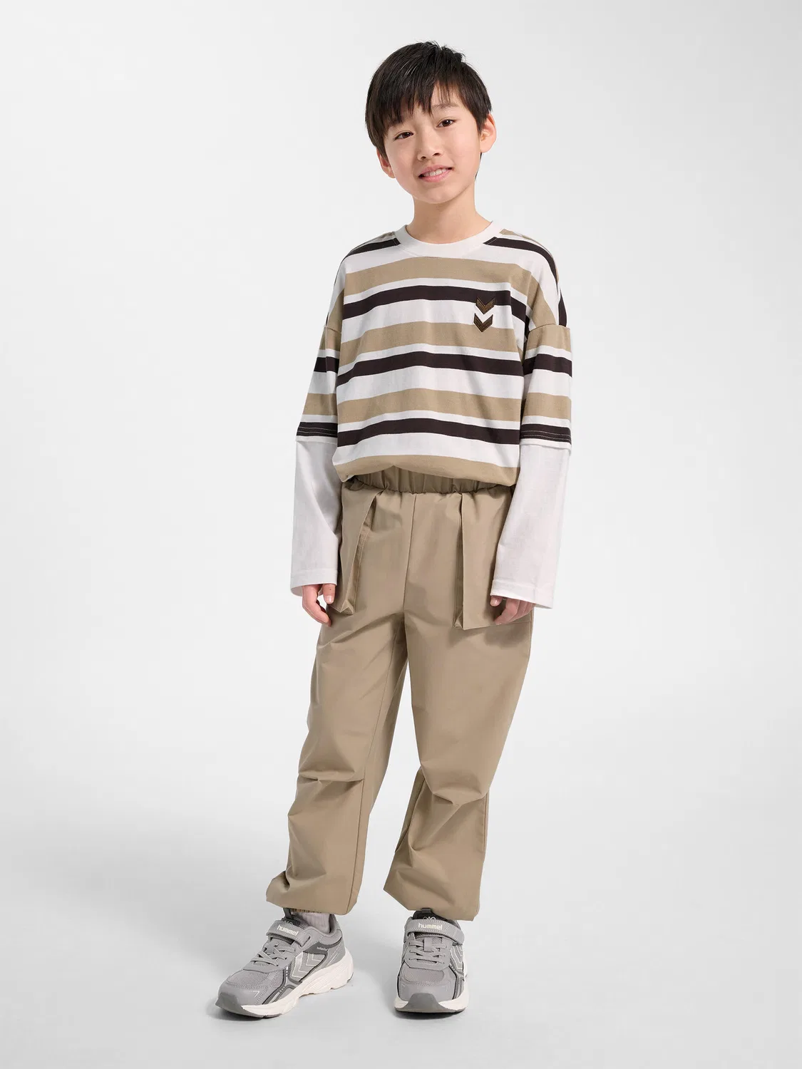 Детские штаны карго с регулируемой талией Hmljr Street Hummel, Braun — фото 3