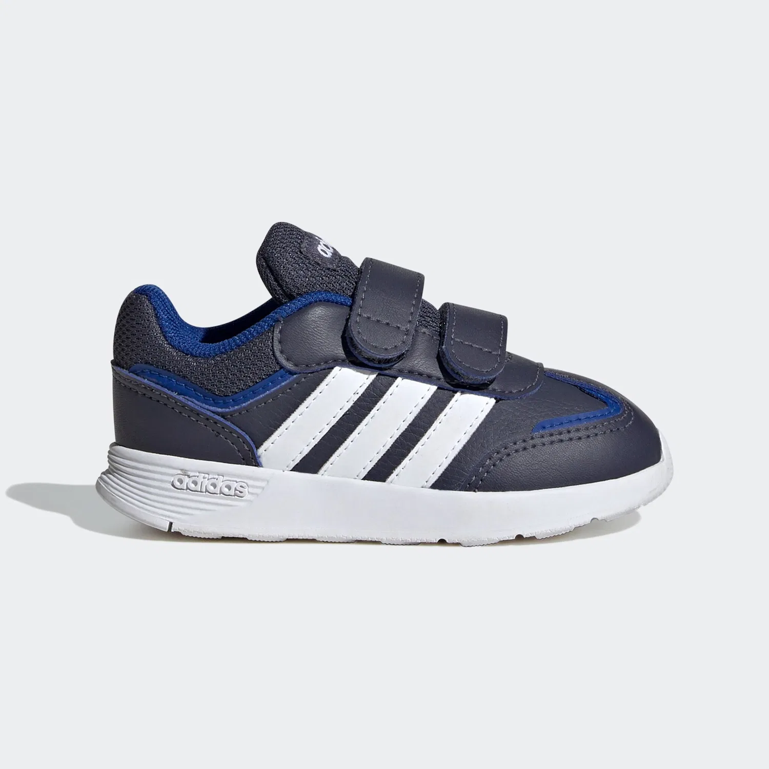 Детские кроссовки на липучках Adidas Sportswear, Shadow Navy/Cloud White/Royal Blue — фото 3