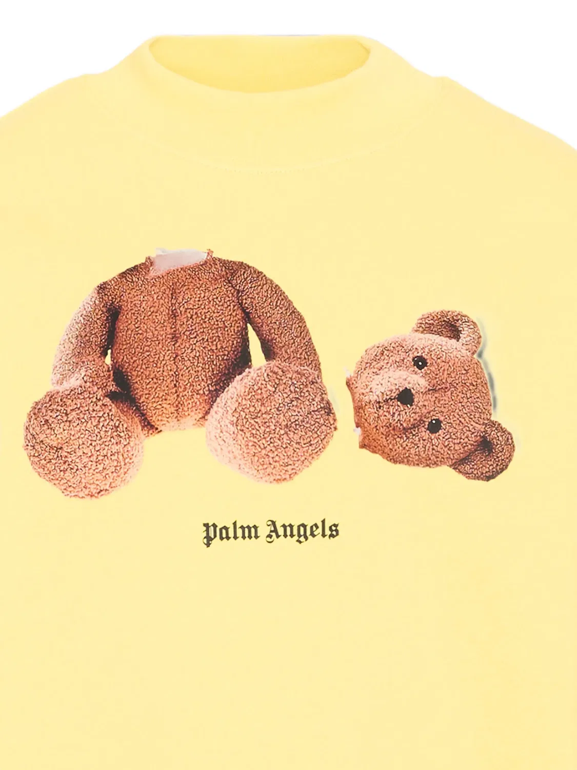 Palm Angels Свитшот с принтом мишки, желтый — фото 2
