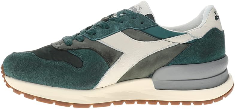 Мужские кроссовки Diadora Conquest из нубука на шнуровке, повседневные- зеленые — фото 3