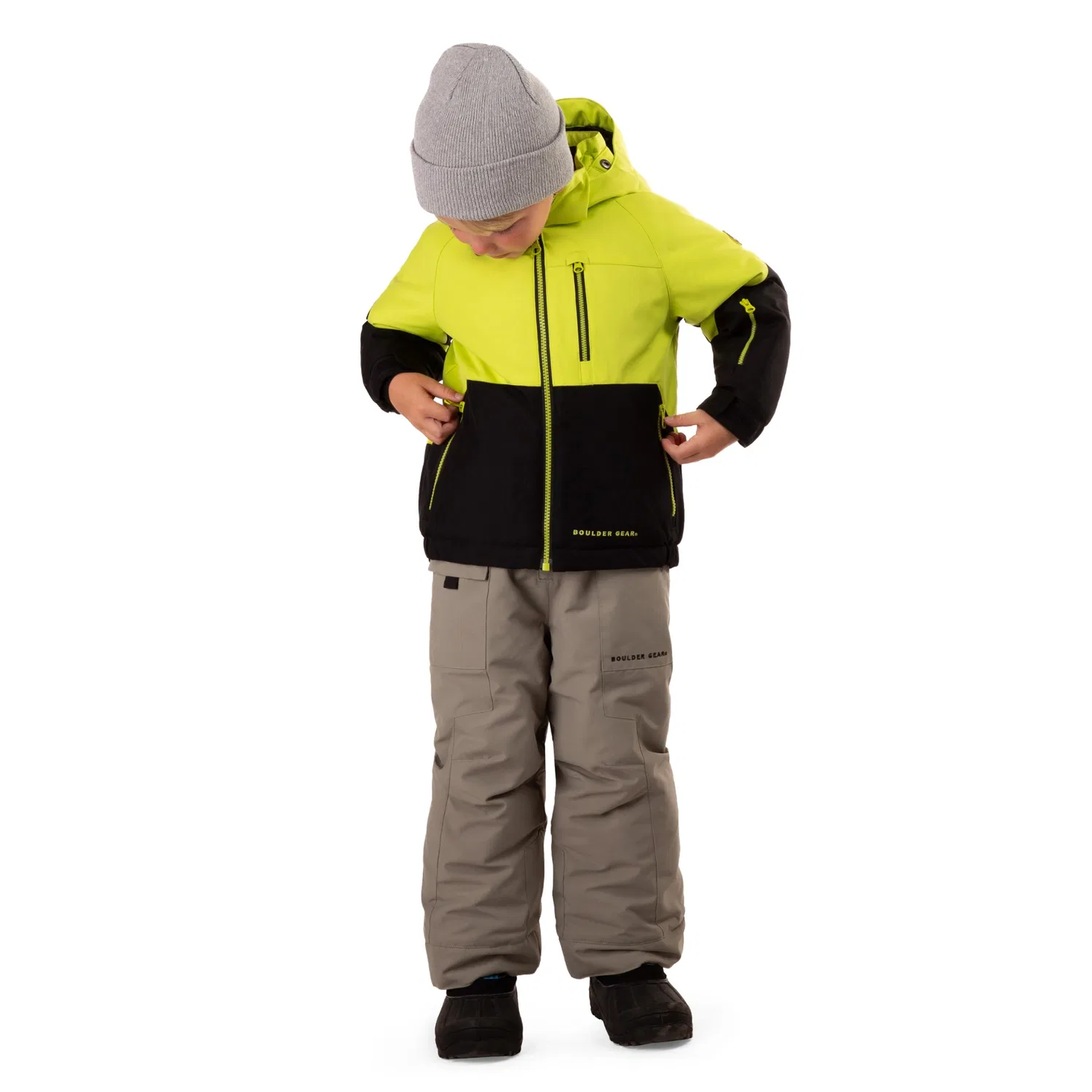 Куртка утепленная детская с капюшоном Niko Boulder Gear, Kiwi — фото 3