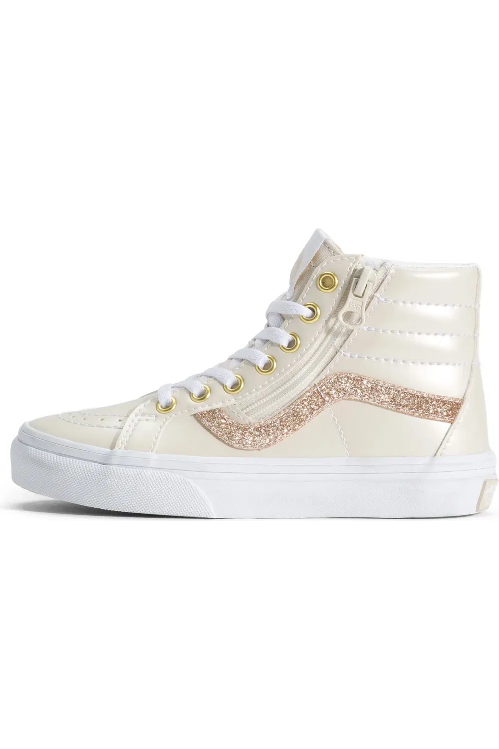 Детские кеды на молнии Sk8-Hi Reissue Side Zip Vans, Turtledove — фото 2