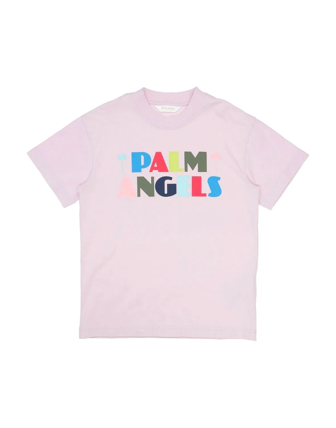 Детская футболка для девочек с принтом Palm Angels, сиреневый