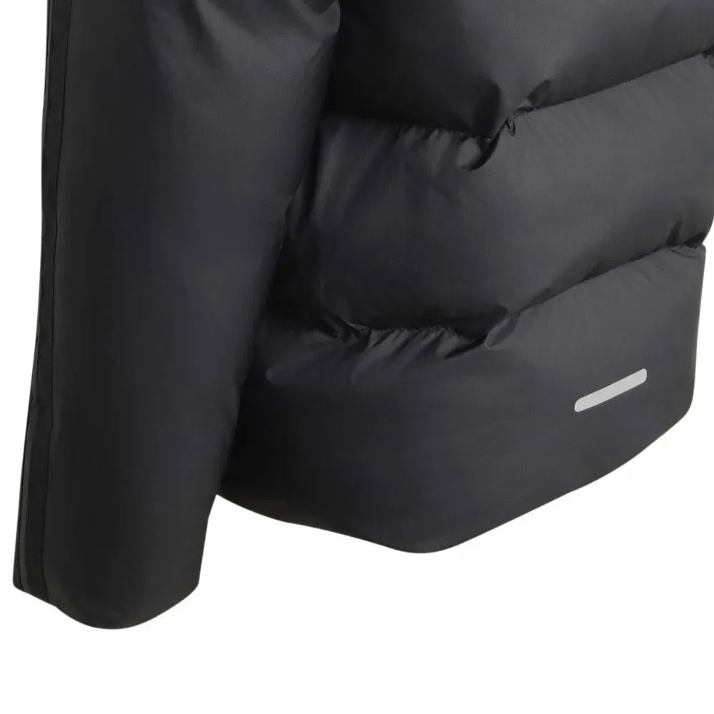 Детская куртка для девочек с утеплителем 3 Stripes Synthetic Down Jacket Adidas, Black — фото 3